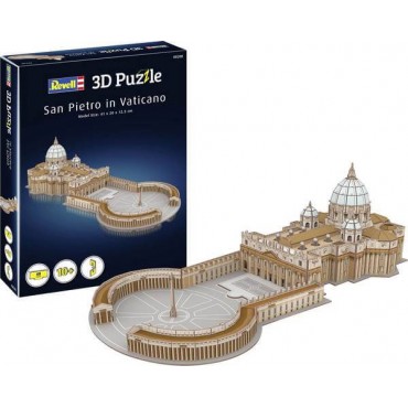 QUEBRA CABEÇA 3D PUZZLE SAN PIETRO IN VATICANO REVELL KIT PARA MONTAR 68 PEÇAS REV 00208